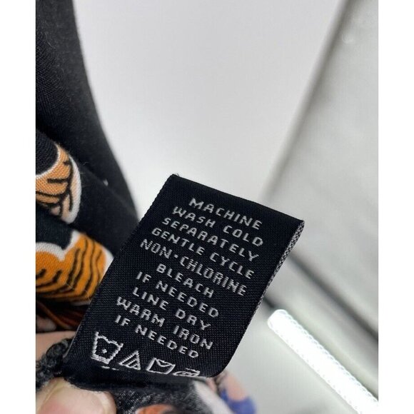 MSK Women’s Black Floral Handkerchief Hem Dress Size Medium - Picture 8 of 13